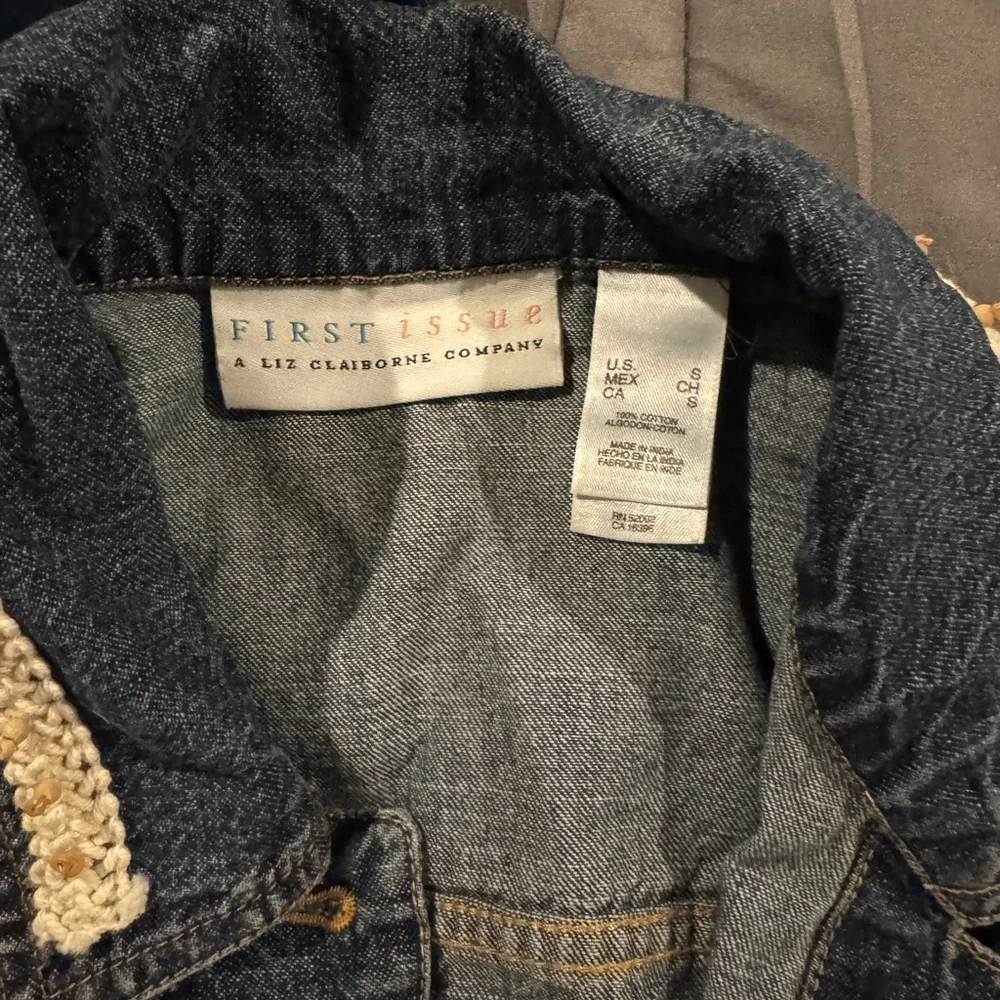 Christopher & Banks Blue Jean Jackets and skirt for Women - Picture 9 of 12